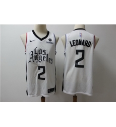 Clippers 2 Kawhi Leonard White City Edition Nike Swingman Jersey