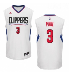 Womens Adidas Los Angeles Clippers 3 Chris Paul Swingman White Home NBA Jersey 