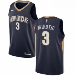 Womens Nike New Orleans Pelicans 3 Nikola Mirotic Swingman Navy Blue NBA Jersey Icon Edition 