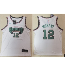 Grizzlies 12 Ja Morant White Nike Swingman Jersey