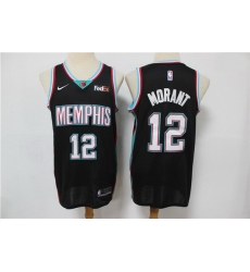 Men Menphis Grizzlies Ja Morant 2021 Black Game Swingman Nike Jersey