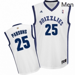 Mens Adidas Memphis Grizzlies 25 Chandler Parsons Swingman White Home NBA Jersey 