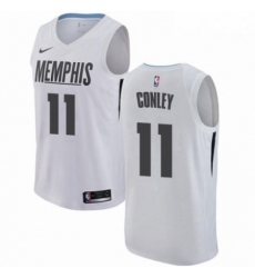 Mens Nike Memphis Grizzlies 11 Mike Conley Swingman White NBA Jersey City Edition