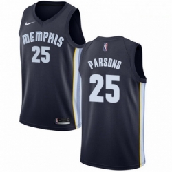 Mens Nike Memphis Grizzlies 25 Chandler Parsons Swingman Navy Blue Road NBA Jersey Icon Edition 