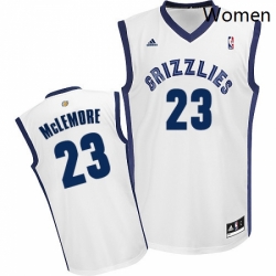 Womens Adidas Memphis Grizzlies 23 Ben McLemore Swingman White Home NBA Jersey 