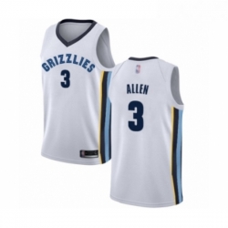 Womens Memphis Grizzlies 3 Grayson Allen Authentic White Basketball Jersey Association Edition 