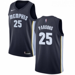 Womens Nike Memphis Grizzlies 25 Chandler Parsons Swingman Navy Blue Road NBA Jersey Icon Edition 