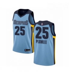 Youth Memphis Grizzlies 25 Miles Plumlee Swingman Light Blue Basketball Jersey Statement Edition 