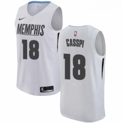 Youth Nike Memphis Grizzlies 18 Omri Casspi Swingman White NBA Jersey City Edition 