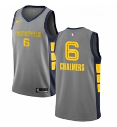 Youth Nike Memphis Grizzlies 6 Mario Chalmers Swingman Gray NBA Jersey City Edition 