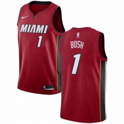 Mens Nike Miami Heat 1 Chris Bosh Swingman Red NBA Jersey Statement Edition