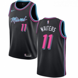 Womens Nike Miami Heat 11 Dion Waiters Swingman Black NBA Jersey City Edition