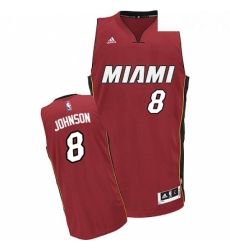 Youth Adidas Miami Heat 8 Tyler Johnson Swingman Red Alternate NBA Jersey 