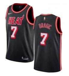 Youth Nike Miami Heat 7 Goran Dragic Authentic Black Black Fashion Hardwood Classics NBA Jersey