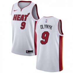 Youth Nike Miami Heat 9 Kelly Olynyk Swingman NBA Jersey Association Edition 