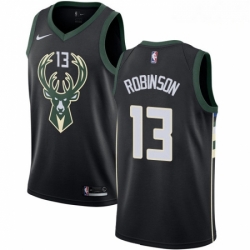 Mens Nike Milwaukee Bucks 13 Glenn Robinson Swingman Black Alternate NBA Jersey Statement Edition 