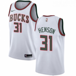 Womens Nike Milwaukee Bucks 31 John Henson Authentic White Fashion Hardwood Classics NBA Jersey 