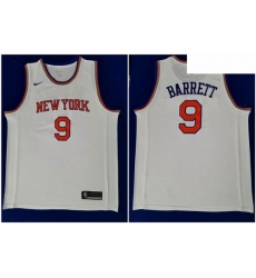 Knicks 9 R J  Barrett White 2019 NBA Draft First Round Pick Nike Swingman Jersey