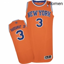 Womens Adidas New York Knicks 3 Tim Hardaway Jr Authentic Orange Alternate NBA Jersey 