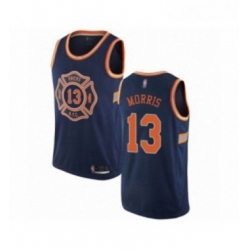 Womens New York Knicks 13 Marcus Morris Swingman Navy Blue Basketball Jersey City Edition 