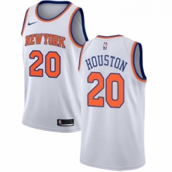 Womens Nike New York Knicks 20 Allan Houston Swingman White NBA Jersey Association Edition