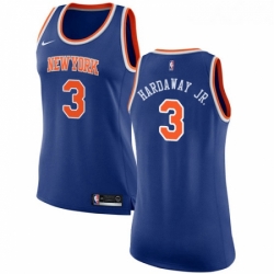 Womens Nike New York Knicks 3 Tim Hardaway Jr Authentic Royal Blue NBA Jersey Icon Edition 