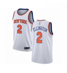 Youth New York Knicks 2 Wayne Ellington Swingman White Basketball Jersey Association Edition 