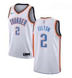 Youth Nike Oklahoma City Thunder 2 Raymond Felton Authentic White Home NBA Jersey Association Edition 