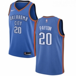 Youth Nike Oklahoma City Thunder 20 Gary Payton Swingman Royal Blue Road NBA Jersey Icon Edition