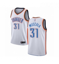 Youth Oklahoma City Thunder 31 Mike Muscala Swingman White Basketball Jersey Association Edition 