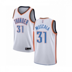 Youth Oklahoma City Thunder 31 Mike Muscala Swingman White Basketball Jersey Association Edition 