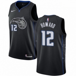 Mens Nike Orlando Magic 12 Dwight Howard Swingman Black NBA Jersey City Edition 