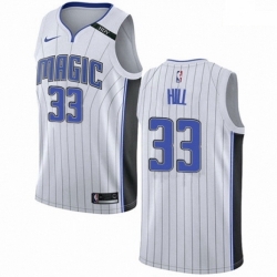 Mens Nike Orlando Magic 33 Grant Hill Authentic NBA Jersey Association Edition