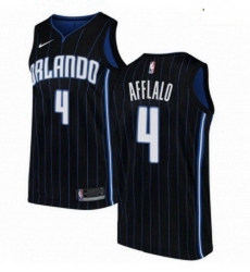 Mens Nike Orlando Magic 4 Arron Afflalo Authentic Black Alternate NBA Jersey Statement Edition 