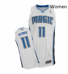 Womens Adidas Orlando Magic 11 Bismack Biyombo Authentic White Home NBA Jersey