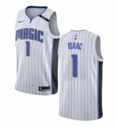 Womens Nike Orlando Magic 1 Jonathan Isaac Swingman NBA Jersey Association Edition