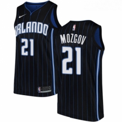 Womens Nike Orlando Magic 21 Timofey Mozgov Swingman Black NBA Jersey Statement Edition 