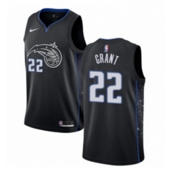 Womens Nike Orlando Magic 22 Jerian Grant Swingman Black NBA Jersey City Edition 