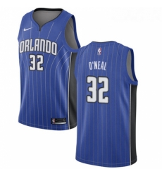 Womens Nike Orlando Magic 32 Shaquille ONeal Swingman Royal Blue Road NBA Jersey Icon Edition