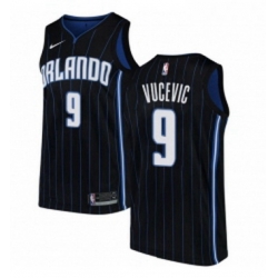 Womens Nike Orlando Magic 9 Nikola Vucevic Swingman Black Alternate NBA Jersey Statement Edition