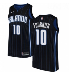 Youth Nike Orlando Magic 10 Evan Fournier Swingman Black Alternate NBA Jersey Statement Edition