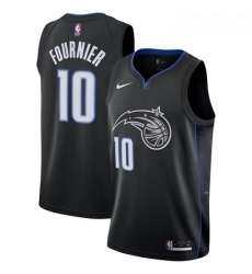 Youth Nike Orlando Magic 10 Evan Fournier Swingman Black NBA Jersey City Edition