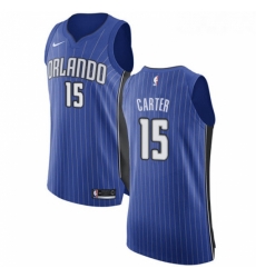 Youth Nike Orlando Magic 15 Vince Carter Authentic Royal Blue Road NBA Jersey Icon Edition