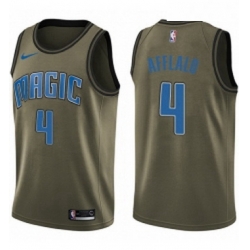 Youth Nike Orlando Magic 4 Arron Afflalo Swingman Green Salute to Service NBA Jersey 