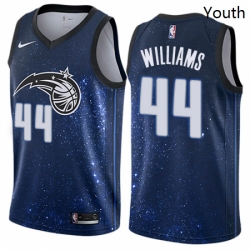 Youth Nike Orlando Magic 44 Jason Williams Swingman Blue NBA Jersey City Edition