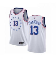 Womens Nike Philadelphia 76ers 13 Wilt Chamberlain White Swingman Jersey Earned Edition