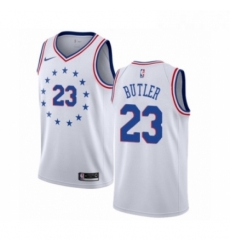 Youth Nike Philadelphia 76ers 23 Jimmy Butler White Swingman Jersey Earned Edition 