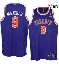 Mens Adidas Phoenix Suns 9 Dan Majerle Authentic Purple New Throwback NBA Jersey