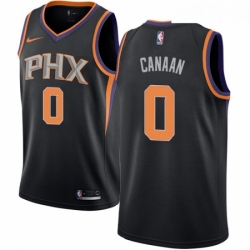 Mens Nike Phoenix Suns 0 Isaiah Canaan Swingman Black NBA Jersey Statement Edition 