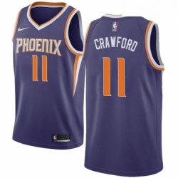 Mens Nike Phoenix Suns 11 Jamal Crawford Swingman Purple NBA Jersey Icon Edition 